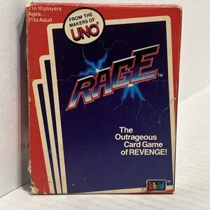 Vintage Rage Card Game UNO International Games with Instructions 1983 COMPLETE
